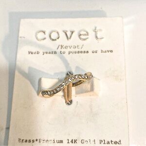 NWT Cove Gold Plated Wave Ring